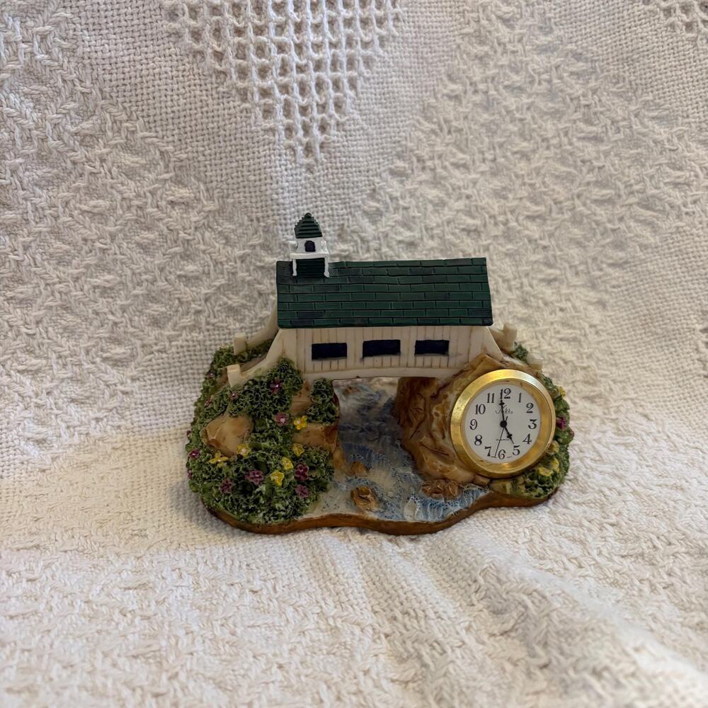 Covered Bridge Clock Home Decor - Working Condition